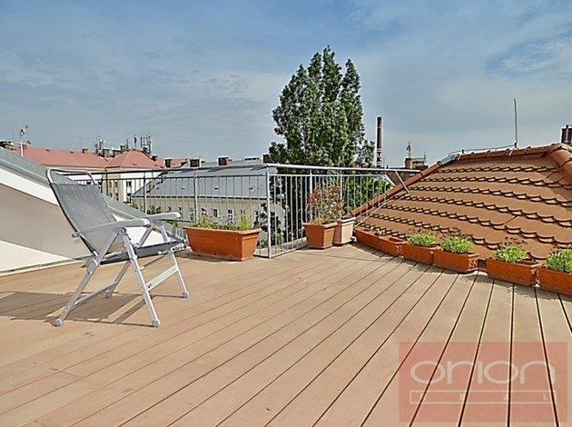 Pronájem  bytu 3+kk s terasou, 114 m², Praha 5 – Smíchov, Jindřicha Plachty