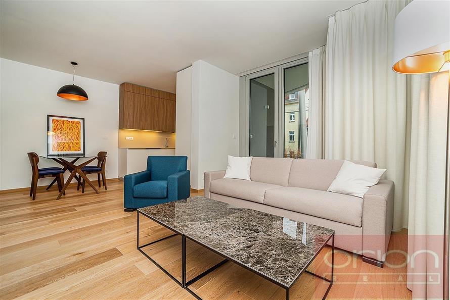 Furnished apartment with terrace and garden for rent : Praha 5 - Smíchov, Holečkova